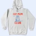 Pet Lovers,Dog Lovers,Cat Lovers,Dog Mom,Cat Mom - Custom Photo Ink Drawing Cat Mom Dog Mom Club - Personalized T Shirt