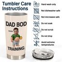 Gift For Father,Custom Photo,Humorous,Cut-Face Photo - Custom Photo It's Not A Dad Bod Father Figure - Personalized Tumbler