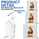 Christmas,Christian,Gift For Grandparents,Parents,Memorial - Custom Photo Jesus Hugs You In Heaven Memorial Keepsake - Personalized Custom Shaped Acrylic Ornament