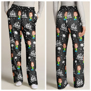 Gift For Father,Dad,Children - Custom Photo Just A Dad And His Girl - Personalized Pajama Pants