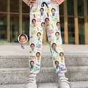 Custom Photo,Gift For Kids,Gift For Grandkids,Back To School,Happy - Custom Photo Kid Affirmations I Am Kind - Personalized Sweatpants