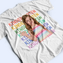Back To School, Custom Photo, Gift For Kids, Adorable, Remove BG Photo, Alternating Color Text - Custom Photo Kid Portrait Kindergarten Preschool - Personalized T Shirt