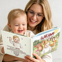 Parents,Art Design,Playful,Back To School,Reading,Photo - Colored Pencil ,Custom Text - Custom Photo Kid's Adventure Little Animal Parade Colored Sketch - Personalized Story Picture Book