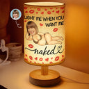 Gift For Couples, Gift For Wife, Gift For Girlfriend, Gift For Women, Funny, Old Couples - Custom Photo Light Me When You Want - Personalized Fabric Lamp