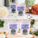 Graduation,Happy,Photo,Proud - Custom Photo Look Who's Graduated Vintage Portrait - Personalized Frosted Cups