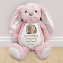 Sad,Memorial,Gift For Grandparents,Gift For Sibling,Family,Parents - Custom Photo Memorial A Hug From Heaven - Personalized Soft Toy Bunny