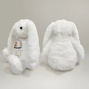 Sad,Memorial,Gift For Grandparents,Gift For Sibling,Family,Parents - Custom Photo Memorial A Hug From Heaven - Personalized Soft Toy Bunny