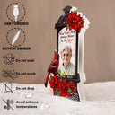 Memorial,Custom Photo,Family,Parents,Gift For Grandparents - Custom Photo Memorial A Light Remains - Personalized Custom Shaped Light Box