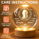Sad, Memorial, Custom Photo - Custom Photo Memorial Always Loved Never Forgotten - Personalized Crystal Globe Lamp