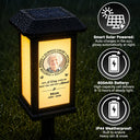 Christmas, Custom Photo, Sympathetic, Family, Memorial, Upload Full Photo - Custom Photo Memorial Always Loved Never Forgotten - Personalized Solar Garden Light