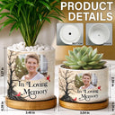 Memorial Loved One,Christmas,Custom Photo,Sympathetic,Family,Memorial,Upload Full Photo - Custom Photo Memorial Loved One I'm Always With You - Personalized Plant Pot