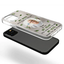 Memorial,Custom Photo,Family,Sad,Gift For Grandparents,Parents - Custom Photo Memorial My Mind Still Talks To You - Personalized Clear Phone Case