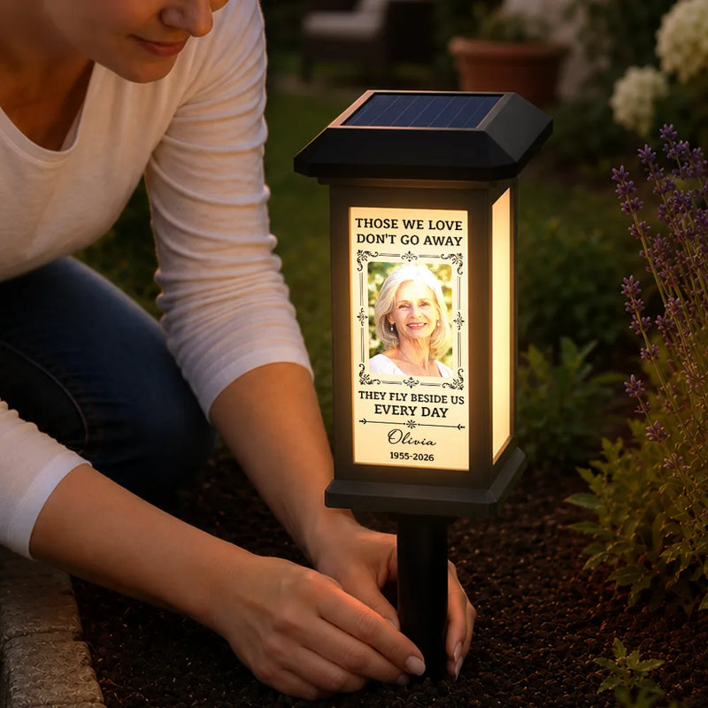 Top Market, Christmas, Custom Photo, Sympathetic, Family, Memorial, Upload Full Photo - Custom Photo Memorial Not A Day Goes By That You Are Not Missed - Personalized Solar Garden Light