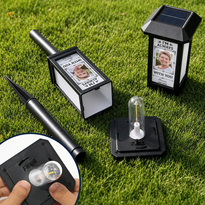 Top Market, Christmas, Custom Photo, Sympathetic, Family, Memorial, Upload Full Photo - Custom Photo Memorial Not A Day Goes By That You Are Not Missed - Personalized Solar Garden Light
