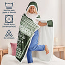 Family, Custom Photo, Memorial, Sad, Gift For Women, Christmas - Custom Photo Memorial When You Really Miss Me Hug This Blanket - Personalized Wearable Hooded Blanket