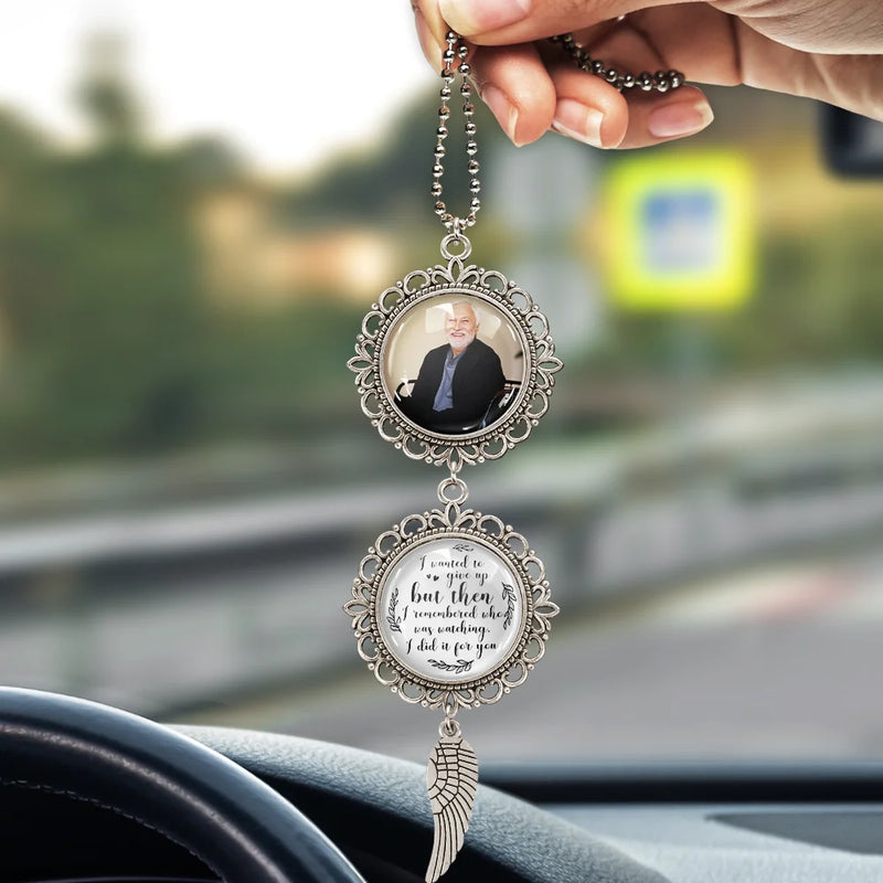 Graduation,Gift For Yourself,Gift For Girlfriend,Family,Memorial,Love - Custom Photo Missing You as I Graduate - Personalized Photo Pendant Charm