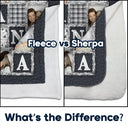 Gift For Mother, Gift For Grandma, Custom Photo, Love, Christmas - Custom Photo Mom Nana You Are The Piece That Holds Us Together - Personalized Fleece Blanket, Sherpa Blanket
