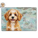 Art Design,Playful,Pet Lovers,Photo - Oil Painting - Custom Photo Oil Painting Pet Dog Cat Portrait - Personalized Doormat