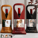 Custom Photo, Romantic, Gift For Couples, Wedding, Upload Full Photo - Custom Photo Pairs Well With Getting Married - Personalized Leather Wine Bag