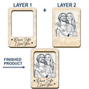 Love,Gift For Couples,Gift For Husband,Parents,Gift For Father - Custom Photo Pencil Sketch Drive Safe I Love You Couple Family - Personalized Custom Shaped Car Visor Clip
