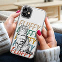Custom Photo,Art Design,Pet Lovers,Adorable,Photo - Pencil Sketch - White BG - Custom Photo Pencil Sketch Art Dog Cat With Colorful Texts - Personalized Clear Phone Case