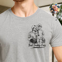 Custom Photo,Baseball,Sport Dad,Gift For Father,Photo - Pencil Sketch,Proud - Custom Photo Pencil Sketch Best Baseball Dad Ever - Personalized T Shirt