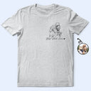 Custom Photo,Gift For Father,Gift For Mother,Family,Happy,Non-Eng,Photo - Pencil Sketch,Playful - Custom Photo Pencil Sketch Family Dog Cat Portrait - Personalised T Shirt