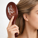 Love,Mom - Daughters (Adult),Mom - Daughters (Young),Gift For Mother,Gift For Wife,Gift For Women,Gift For Grandma - Custom Photo Pencil Sketch I Love You Mom Grandma - Personalized Wooden Hair Brush