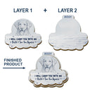 Art Design,Sentimental,Pet Lovers,Memorial,Photo - Pencil Sketch - Remove BG - Custom Photo Pencil Sketch I Will Carry You With Me - Personalized Custom Shaped Car Visor Clip