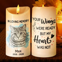 Sad,Pet Lovers,Dog Lovers,Cat Lovers - Custom Photo Pencil Sketch Memorial Pet Loss Your Light Will Always Shine In My Heart - Personalized Flameless LED Candle