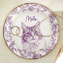 Custom Photo,Pet Lovers,Pet Mom,Pet Dad,Happy - Custom Photo Pencil Sketch Pet Photo - Personalised Ring Dish