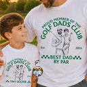 Gift For Father,Custom Photo,Art Design,Golf,Proud,Photo - Pencil Sketch - Remove BG - Custom Photo Pencil Sketch Proud Member Of The Golf Dads Club - Personalized T Shirt