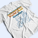 Gift For Father,Custom Photo,Art Design,Proud,Photo - Pencil Sketch - Remove BG - Custom Photo Pencil Sketch World's Best Dad Retro - Personalized T Shirt