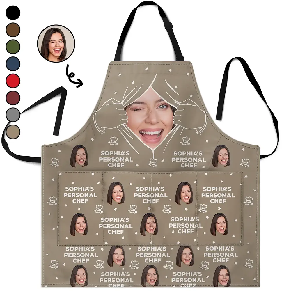 Custom Photo Personal Chef Husband - Personalized Apron