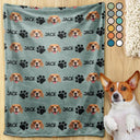 Custom Photo,Pet Lovers,Happy - Custom Photo Pet Dog Cat Face - Personalized Pet Blanket