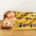 Custom Photo,Pet Lovers,Happy - Custom Photo Pet Dog Cat Face - Personalized Pet Blanket