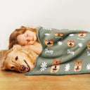 Custom Photo,Pet Lovers - Custom Photo Pet Face Frontside - Personalized Pet Blanket