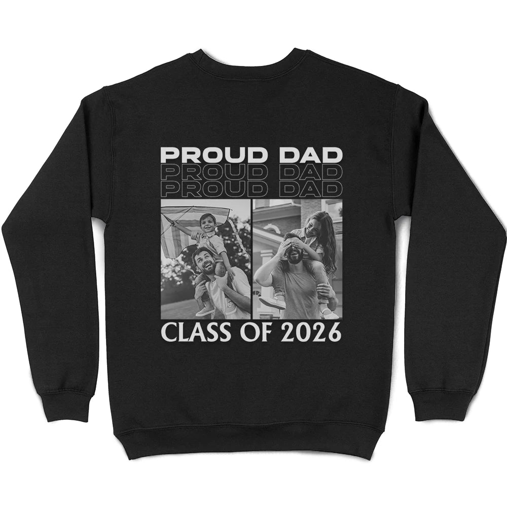 Custom Photo - Custom Photo Proud Senior Mom Dad - Personalized T Shirt