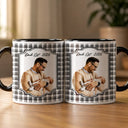 Gift For Husband,Gift For Yourself,Gift For Men,Gift For Father,Gift For Grandpa,Top Market,Non-Eng,Photo - Watercolor (remove BG),Cozy - Custom Photo Realistic Watercolor Art Best Dad Ever No 1 Grandpa - Personalized Mug