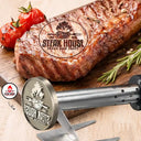 Happy, Gift For Yourself, Gift For Women, Gift For Men, Grilling - Custom Photo Restaurant Logo, Personal Brand Logo - Personalized Grilling Branding Stamp