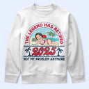 Gift For Yourself, Gift For Women, Gift For Men, Retirement, Beach, Funny, Custom Photo - Custom Photo Retro Beach Who Cares I'm Retired - Personalized T Shirt