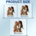 Custom Photo,Art Design,Family,Adorable,Photo - Semi Realistic Portrait - Custom Photo Semi Realistic Portrait Family Couple Pet Lovers Portrait - Personalized Acrylic Car Hanger
