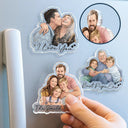 Custom Photo, Art Design, Family, Adorable, Photo - Semi Realistic Portrait - Custom Photo Semi Realistic Portrait Family Dog Cat Portrait - Personalized Acrylic Magnet