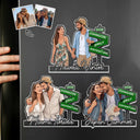 Travel,Art Design,Inspirational,Photo - Semi Realistic Portrait - Custom Photo Semi Realistic Portrait Travel Magnet Portrait - Personalized Acrylic Magnet