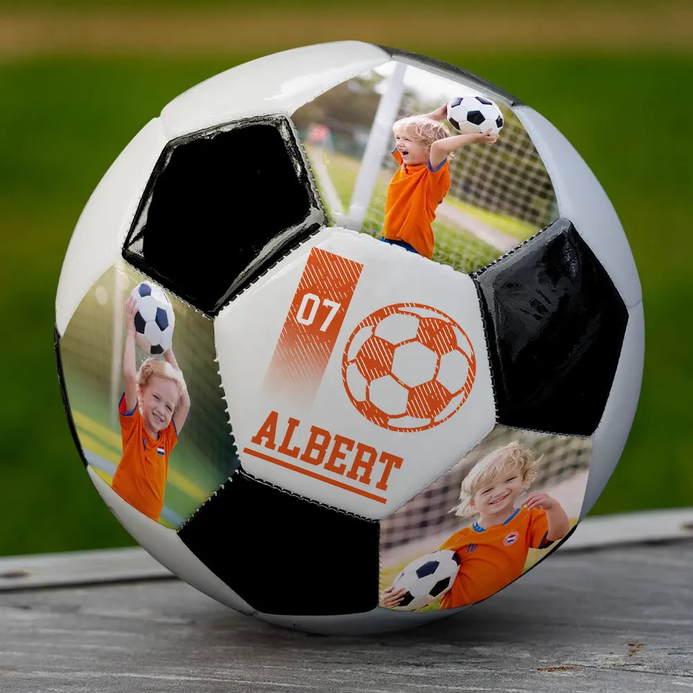 Custom Photo,Football (Soccer),Gift For Yourself,Confident,Upload Full Photo - Custom Photo Soccer Ball With Name - Personalized Soccer Ball