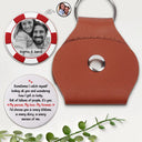 Gift For Couples,Gift For Husband,Gift For Wife,Gift For Boyfriend,Love - Custom Photo Sometimes I Catch Myself - Personalized Leather Pocket Hug