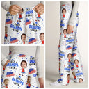 Gift For Father,Gift For Grandpa,Independence Day,Happy,Custom Photo - Custom Photo Stars And Stripes Best Dad Grandpa Ever - Personalized Pajama Pants