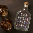 Gift For Father,Custom Photo,Independence Day,Proud,Cut-Face Photo - Custom Photo Stars & Stripes Best Dad Grandpa Ever - Personalized Whiskey Bottle