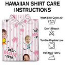 Custom Photo, Summer, Gift For Mother, Gift For Children, Adorable, Cut-Face Photo - Custom Photo Strip Pattern Adorable Best Mom Best Dad Ever - Personalized Hawaiian Shirt