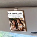 Custom Photo,Gift For Bestie,Photo,Humorous - Custom Photo The Besties Times - Personalized Custom Shaped Car Visor Clip